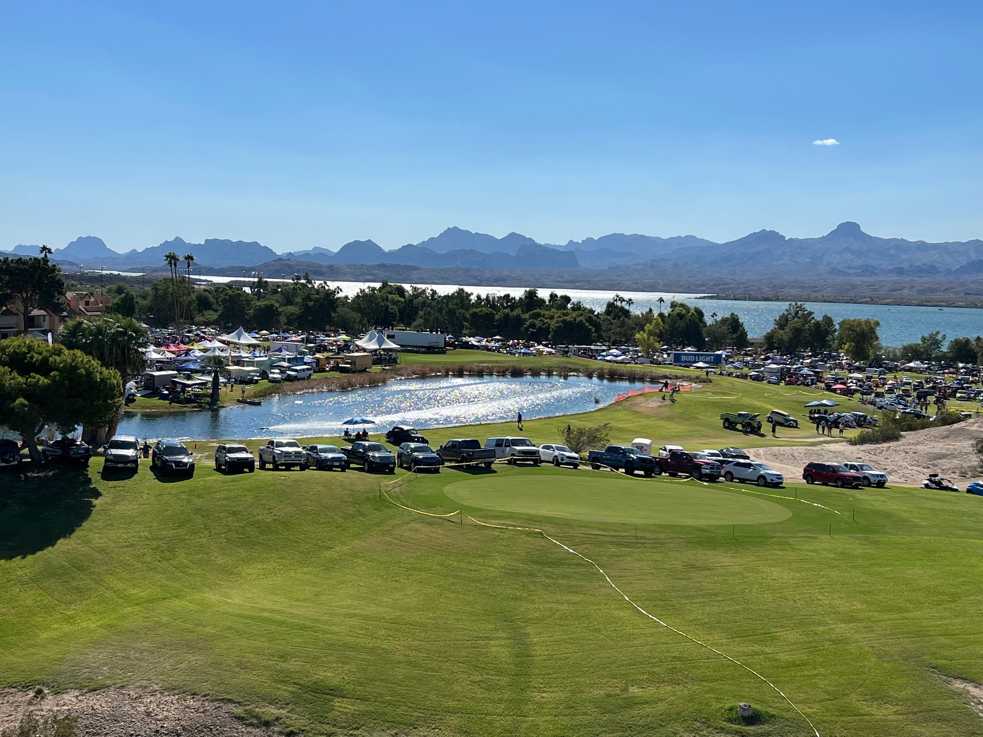 Golf course and Lake Havasu event view